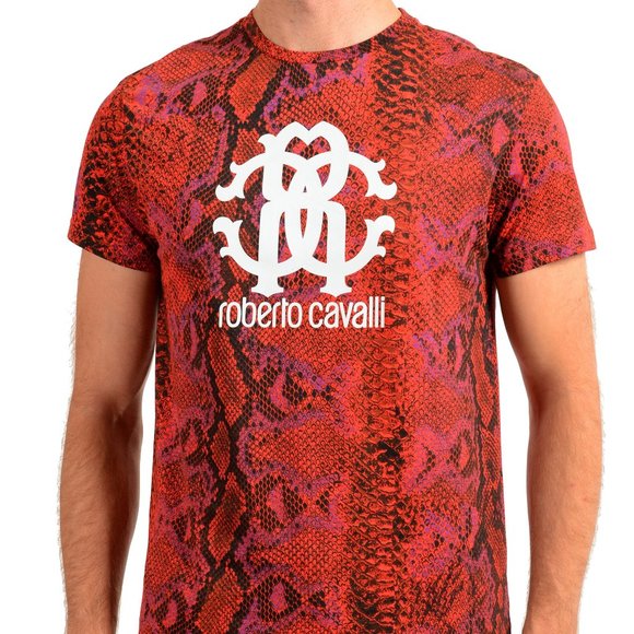 CAVALLI CLASS T-SHIRT MANICHE CORTE UOMO BIANCO